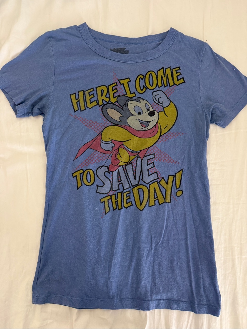 Superhero Mouse Graphic Tee - Blue